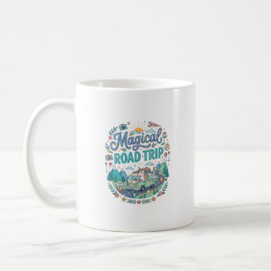 Taza De Café Unicorn Viaje Mágico Imprimir Listo POD Arte_