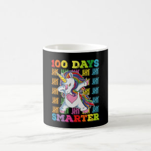 Taza De Café Unicornio 100 Días Más Inteligente 100º Día de Esc