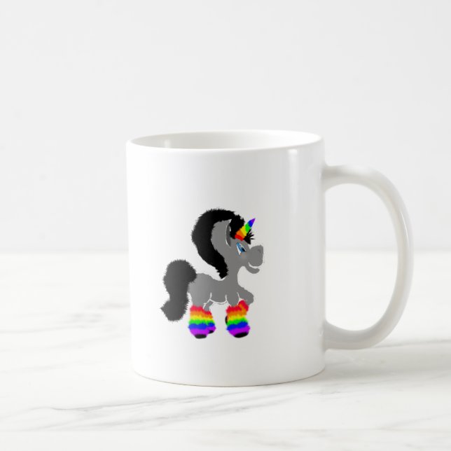 Taza De Café Unicornio borroso (Derecha)