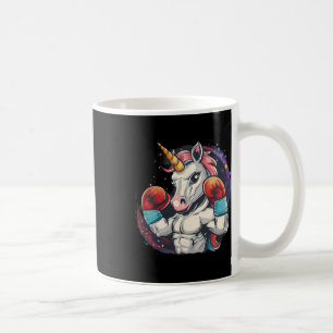 Taza De Café Unicornio de boxeo con guantes de boxeo kickboxing