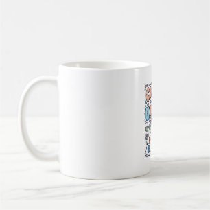 Taza De Café Unicornio de ganchillo y pegatina Kawaii de unicor