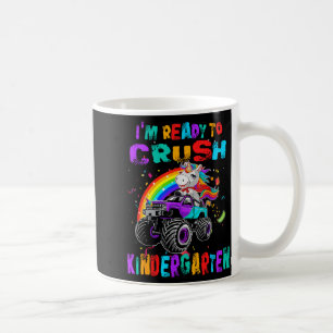 Taza De Café Unicornio De Jardín De Infantes Aplastar Camión Mo