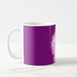 Taza De Café Unicornio de lila rosa