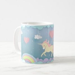Taza De Café Unicornio en el cielo