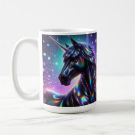 Taza De Café Unicornio en un fondo mágico