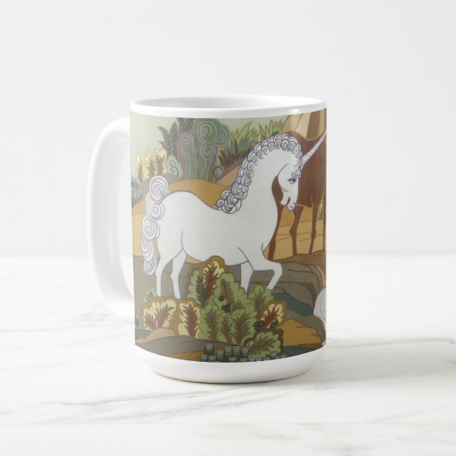 Taza De Café Unicornio estilizado y caballo (Anverso izquierdo)