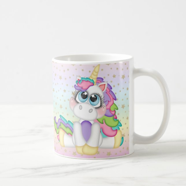 Taza De Café Unicornio personalizado (Derecha)