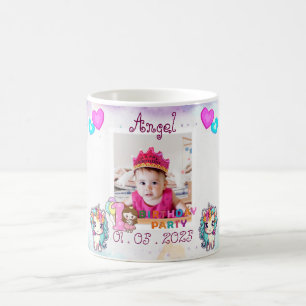Taza De Café Unicornio - Primer Fiesta de cumpleaños Mug Souven