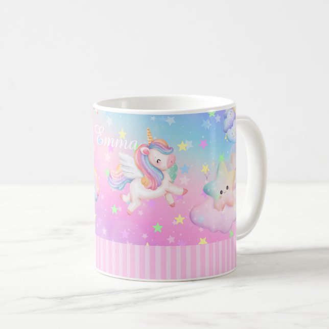 Taza De Café Unicornio rosa (Anverso derecho)