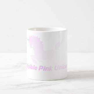 Taza De Café Unicornio rosa invisible en el cielo