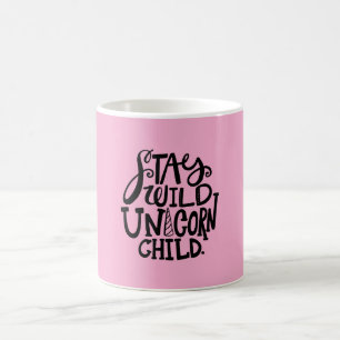 Taza De Café Unicornio Salvaje Rosa Femenino