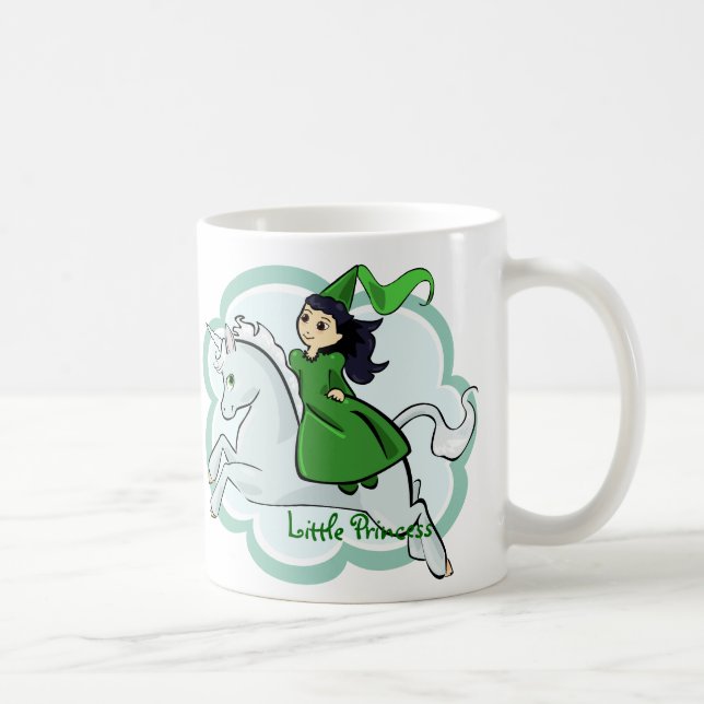 Taza De Café Unicornio y princesa Mug (Derecha)