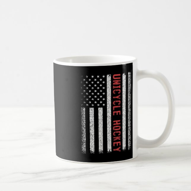 Taza De Café Unicycle Hockey American Flag 4th Of July Women Me (Derecha)