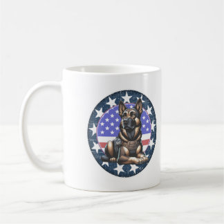 Taza De Café Unidad de perro militar K9 de la policía
