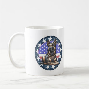 Taza De Café Unidad de Perros Policiales Militares K9