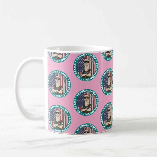 Taza De Café Unidad de Prevención de Trauma Llama Café Mug (Izquierda)