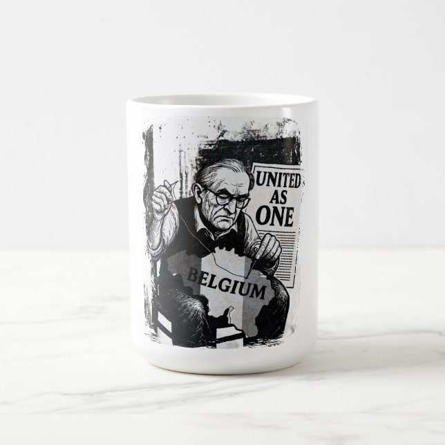 Taza De Café Unidos como uno - Bélgica Unidad Mug (Centro)