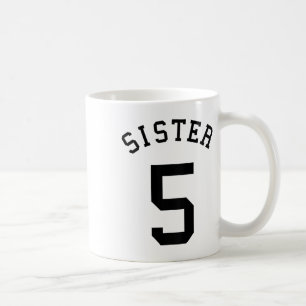 Taza De Café Uniforme del equipo de hermanas # 5 Handbyll Sis F