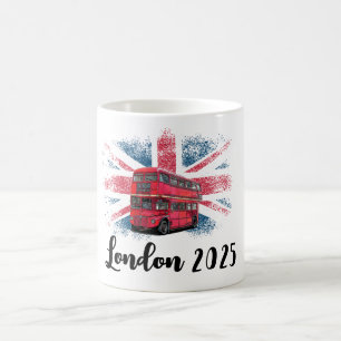 Taza De Café Unión de autobuses rojos de Londres personalizable