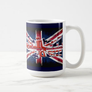 Taza De Café Unión de Bandera Británica Jack Patriótico Design