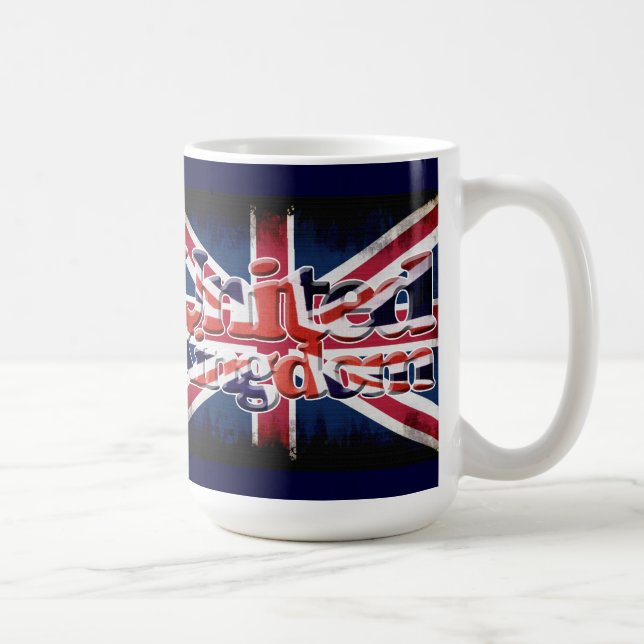 Taza De Café Unión de Bandera Británica Jack Patriótico Design