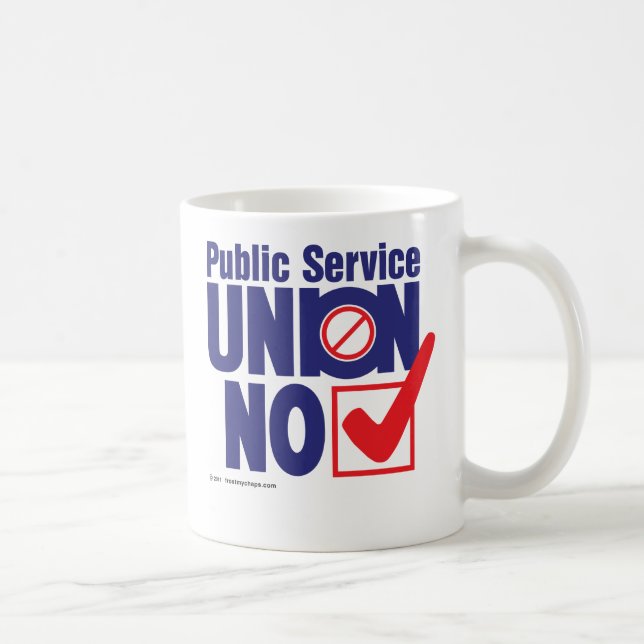 Taza De Café Unión del servicio público NINGUNA (Derecha)