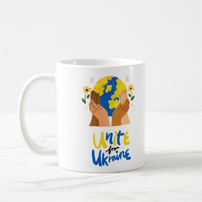 Taza De Café Unión Global por Ucrania (Izquierda)