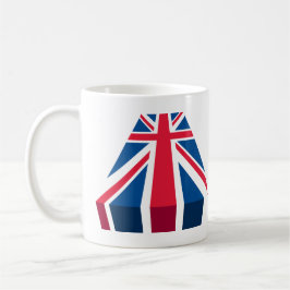 Taza De Café Union Jack, bandera británica en 3D
