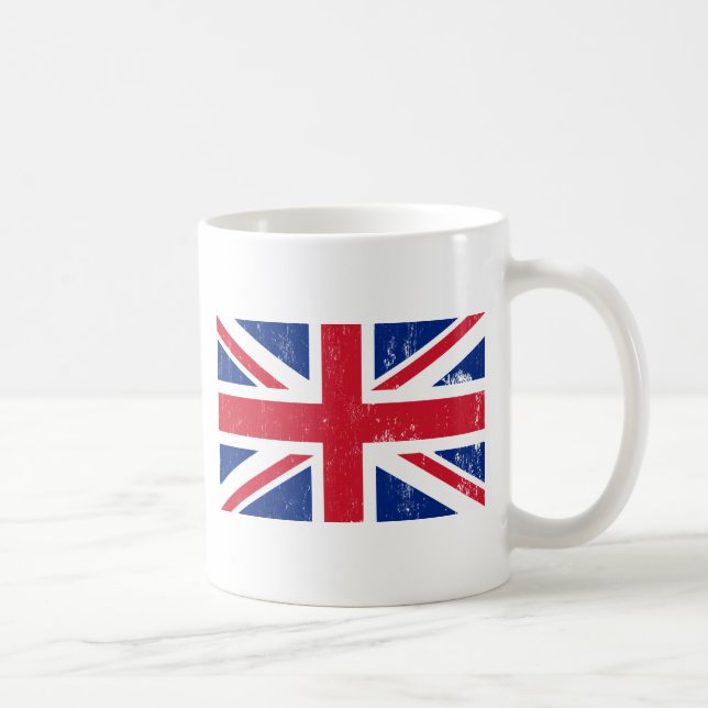 Taza De Café Unión Jack Bandera Británica Mug (Derecha)