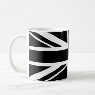 Taza De Café Unión Jack ~ Blanco y negro