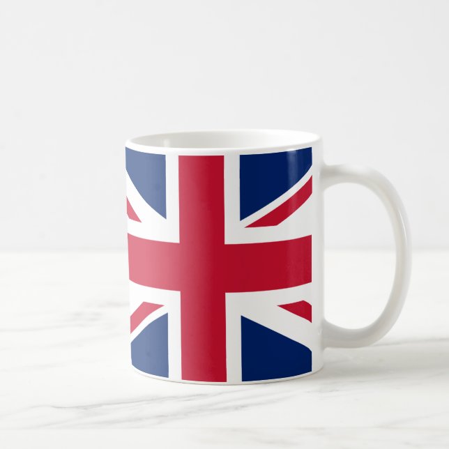 Taza De Café Union Jack Flag Ceramic Coffee Mug (Derecha)