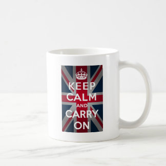 Taza De Café Union Jack guarda calma y continúa