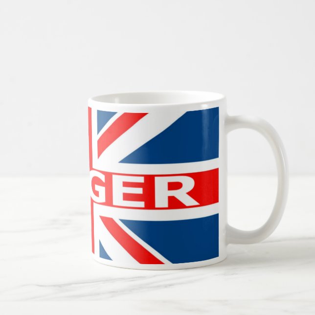 Taza De Café Union Jack maldice (Derecha)