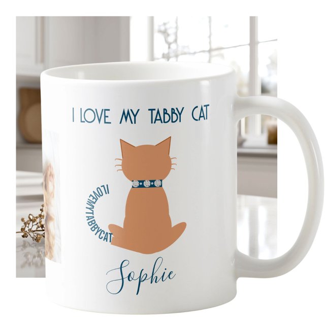 Taza De Café Unique Fun Love My Tabby Cat Mug (Subido por el creador)