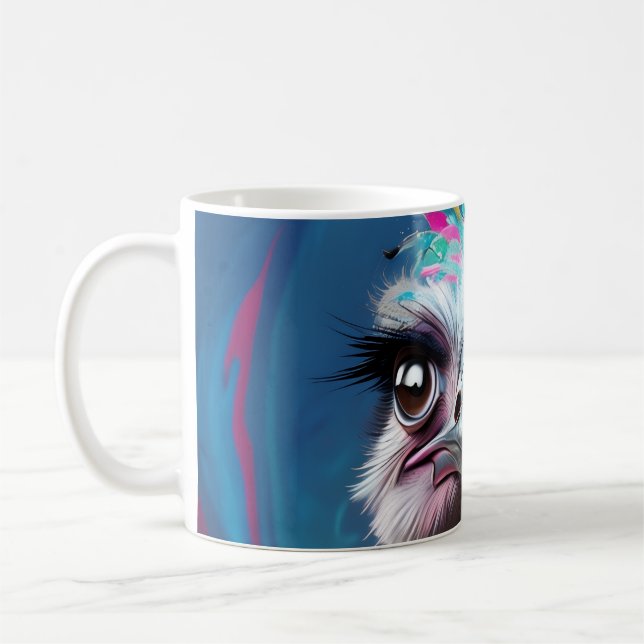 Taza De Café Unique Ostrich design (Izquierda)