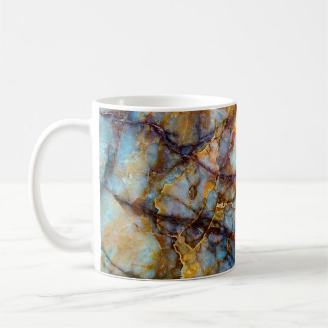 Taza De Café unique texture of natural stone - marble, onyx, gr (Izquierda)