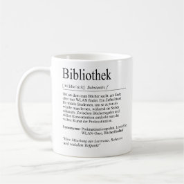 Taza De Café Unispruch "Bibliothek" Geschenk, Studenten