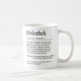 Taza De Café Unispruch "Bibliothek" Geschenk, Studenten