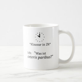 Taza De Café Unispruch "ceteris paribus" Geschenk, Studenten