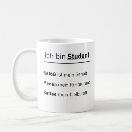 Taza De Café Unispruch "Ich bin Student" Geschenk, Studenten