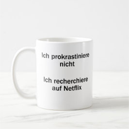 Taza De Café Unispruch "Ich prokrastiniere nicht" Studenten