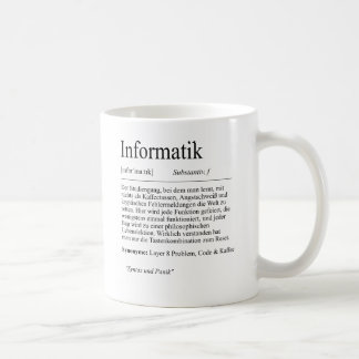 Taza De Café Unispruch "Informatik" Geschenk, Studenten