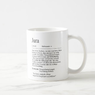 Taza De Café Unispruch "Jura" Student Geschenk, Studenten