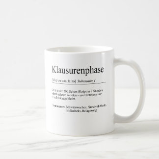 Taza De Café Unispruch "Klausurenphase" Geschenk, Studenten