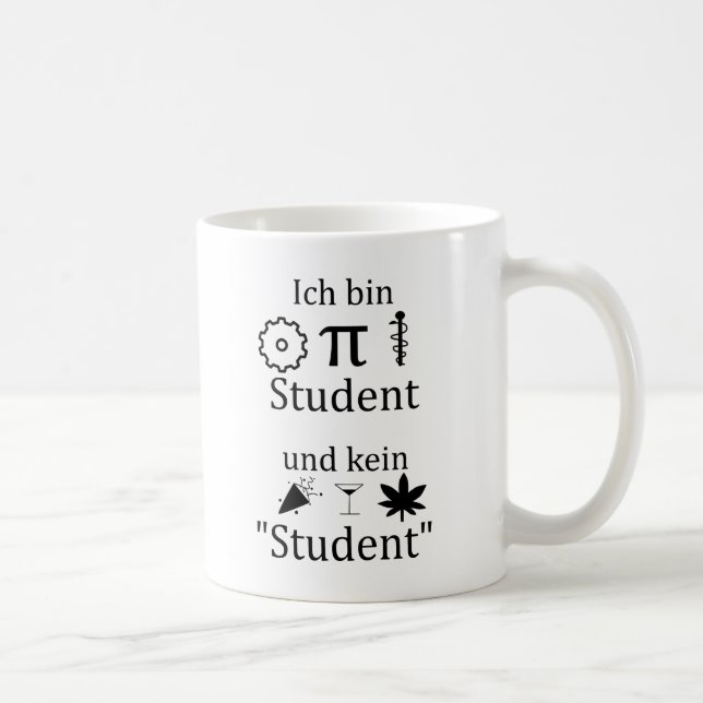 Taza De Café Unispruch "MINT Student" Geschenk, Studenten (Derecha)