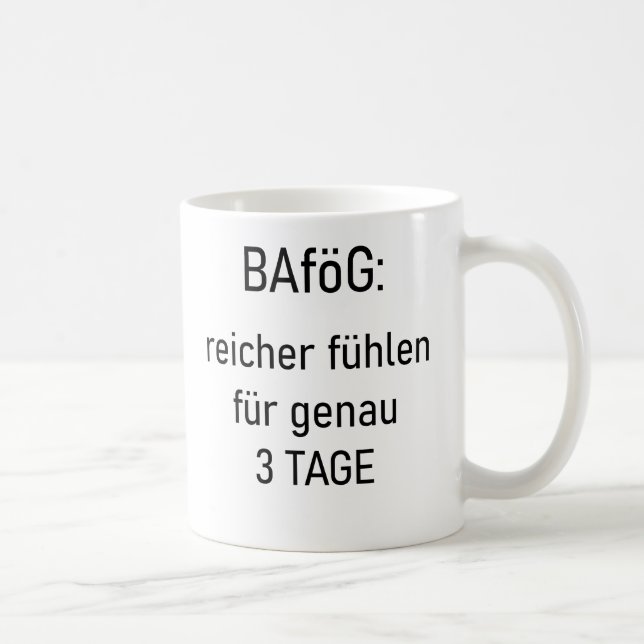 Taza De Café Unispruch "reicher für 3d" Geschenk, Studenten (Derecha)