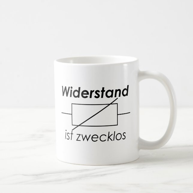 Taza De Café Unispruch "Widerstand ist zwecklos" Studenten (Derecha)