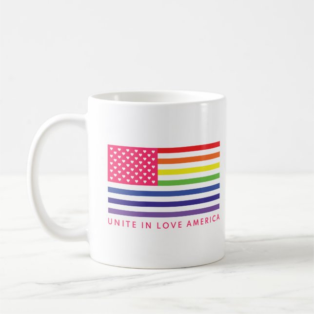 Taza De Café Unite In Love America - (Izquierda)