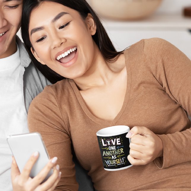 Taza De Café Unite with Love: Acepta el mensaje (Subido por el creador)