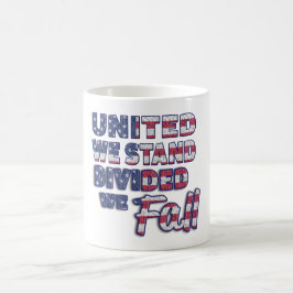 Taza De Café United We Stand Typography Coffee Mug
